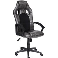 TetChair Driver (экокожа/ткань, серый/черный)