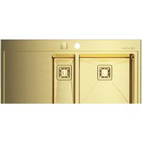 Omoikiri Akisame 100-2-LG-R 4973090 (светлое золото)