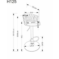 Halmar H125 (бежевый/черный) Image #2