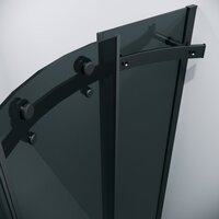 Grossman Classic 100x100x195 301.K33.04.1010.21.10 (черный матовый/тонированное стекло) Image #4