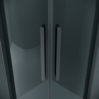 Grossman Classic 100x100x195 301.K33.04.1010.21.10 (черный матовый/тонированное стекло) Image #3