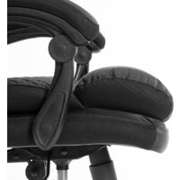 TetChair Chief metalBL кожзам/ткань (черный/черный стеганный) Image #9