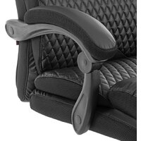 TetChair Chief metalBL кожзам/ткань (черный/черный стеганный) Image #7