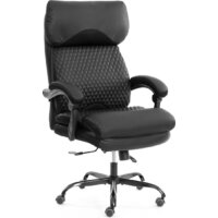 TetChair Chief metalBL кожзам/ткань (черный/черный стеганный)