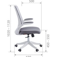 CHAIRMAN CH565 (белый пластик/серый) Image #5