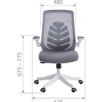 CHAIRMAN CH565 (белый пластик/серый) Image #4