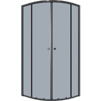 Niagara Eco NG-1007-14T 90x90x190 (черный/стекло тонированное)