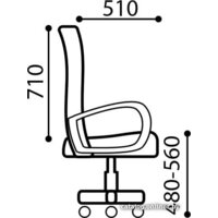 Brabix Strike EX-525 (кожзам/ткань TW, черный) Image #6