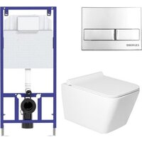 Saniteco KW-9004W в комплекте с инсталляцией + 525 040000 + L3 040013