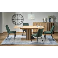 Halmar Fabiano раскладной 135-175/75 (дуб вотан/черный)