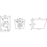 Berges Wasserhaus Floe S Rimless + АТОМ 410 AT-043337 (с сиденьем) Image #9