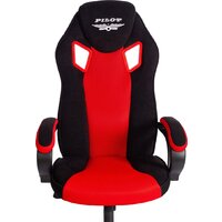 TetChair Pilot флок/ткань (черный/черный/красный) Image #13