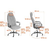 TetChair Boss metalBL кожзам (черный, 36-6) Image #16
