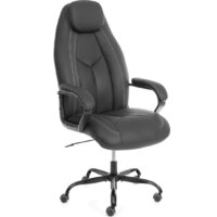 TetChair Boss metalBL кожзам (черный, 36-6)