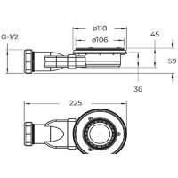 BelBagno TRAY-MR-UNO-A-90-35-NERO-CR 90x90 Image #7