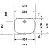 Duravit D-Code 58x45.5 [0338560000] Image #4