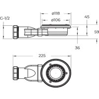 BelBagno TRAY-MR-UNO-AH-140/90-35-W-BO Image #6