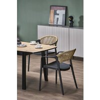 Halmar Barril 130-170/80/74 (дуб артизан/черный) Image #4