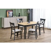 Halmar Barril 130-170/80/74 (дуб артизан/черный) Image #2