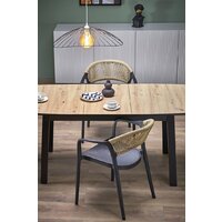 Halmar Barril 130-170/80/74 (дуб артизан/черный) Image #5