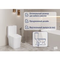 Lauter W09 S-TRAP 21900004 + гигиенический душ AquaTech 21LT0101CH (вертикальный выпуск) Image #3