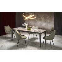 Halmar Felix раскладной 141-201/81/76 (серый мрамор/черный)