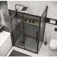 Grossman Cosmo 120x90x195 120.K33.02.1290.21.10 (черный матовый/тонированное стекло) Image #9