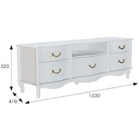 Мебелик Джульетта ТВ 2 (молочный дуб) Image #2