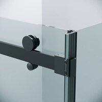 Grossman Classic 140x100x195 120.K33.04.1410.21.00 (черный матовый/стекло прозрачное) Image #3