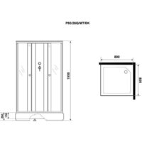 Niagara Promo P80/26Q/MT/BK 80x80x195 Image #5