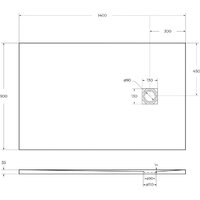 BelBagno TRAY-MR-UNO-AH-140/90-35-W-NO Image #5
