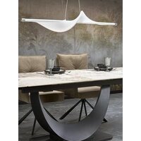 Halmar Fernando раскладной 160-240/92/75 (белый мрамор/черный) Image #3