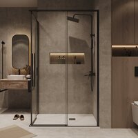 Grossman Galaxy 90x80x195 300.K33.01.9080.42.00 (графит сатин/прозрачное стекло) Image #9