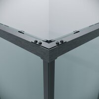 Grossman Galaxy 90x80x195 300.K33.01.9080.42.00 (графит сатин/прозрачное стекло) Image #4