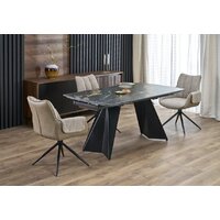 Halmar Armani 160-241/90/77 (черный мрамор/черный)