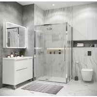 Grossman Cosmo 120x90x195 120.K33.02.1290.10.02 (хром/шиншилла стекло) Image #6