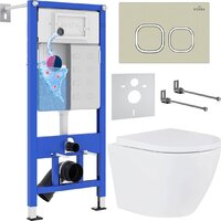 Roxen Antares 530185-02 в комплекте с инсталляцией StounFix Dual Fresh 6 в 1 966464 (кнопка: бежевый) Image #1