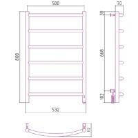 Сунержа Галант 4.0 800х500 МЭМ правый 00-0831-8050 Image #4