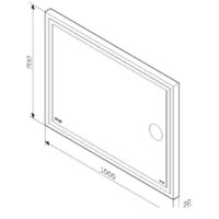AM.PM Зеркало Gem 100 M91AMOX1003WG Image #2