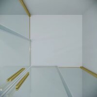 Grossman Galaxy 90x90x195 300.K33.01.9090.32.00 (золото сатин/прозрачное стекло) Image #6