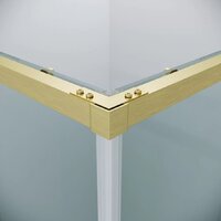 Grossman Galaxy 90x90x195 300.K33.01.9090.32.00 (золото сатин/прозрачное стекло) Image #4