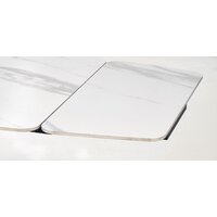 Halmar Alfredo 160-240/91/76 (белый мрамор/черный) Image #13