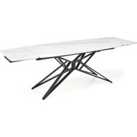 Halmar Alfredo 160-240/91/76 (белый мрамор/черный) Image #12