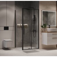 Niagara 130x90x195 NG-84-13AB-A90B-34 (черный матовый/прозрачное стекло) Image #16