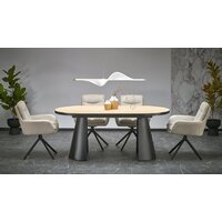 Halmar Giacomo раскладной 180-240/100/76 (натуральный/черный) Image #2