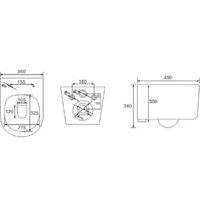 Berges Wasserhaus Ventas Rimless 043241 (с сиденьем) Image #6