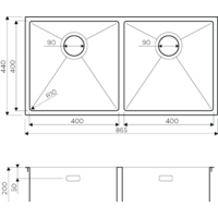 Omoikiri Taki 86-2-U/IF LG (светлое золото) Image #2