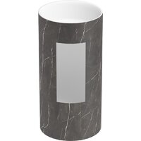 Wellsee Chalice Perfection 230617000 (отдельностоящий, без отверстия под смеситель, цвет матовый черный мрамор/глянцевый белый) Image #3