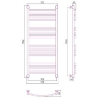 Сунержа Богема+ выгнутая 1200х500 00-0221-1250 Image #3