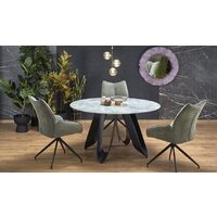 Halmar Giovani 135/76/60 (зеленый мрамор/черный)